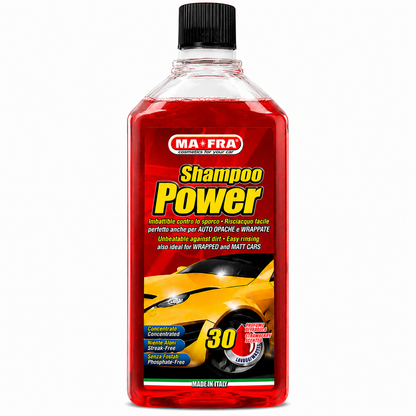 Shampoo Power MA-FRA 1L | Shampoo Automotriz pH Neutro Concentrado para 30 Lavados