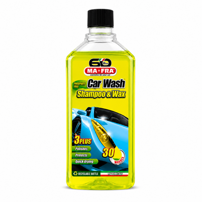 MA-FRA Car Wash & Wax 1L | Shampoo Automotriz con Cera y Protección Duradera