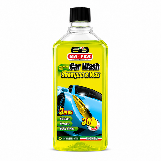MA-FRA Car Wash & Wax 1L | Shampoo Automotriz con Cera y Protección Duradera