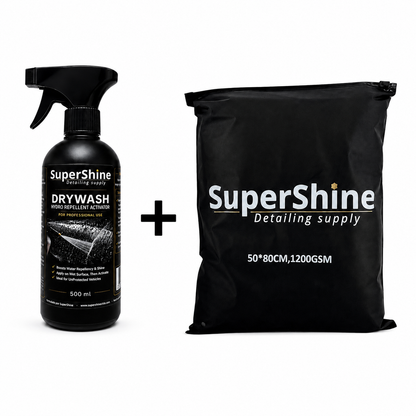 Pack Brillo y Secado en 1 Paso | Toalla Nano 1200 GSM + DryWash Supershine