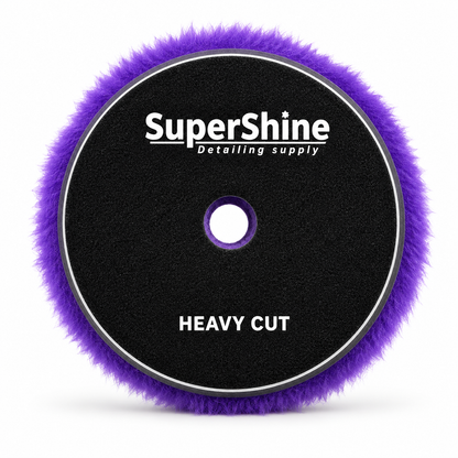 Pad de Lana Morada Heavy Cut 5” para Pulidora Dual Action y Rotativa