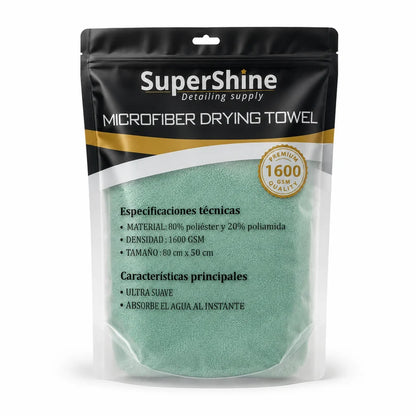 Toalla de secado SuperShine M 80x50 cm | Seca todo el auto sin estrujar